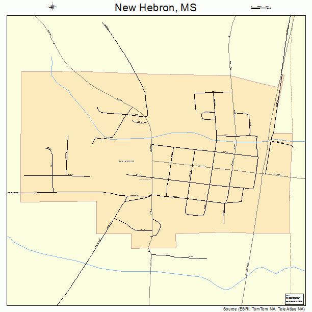 New Hebron, MS street map