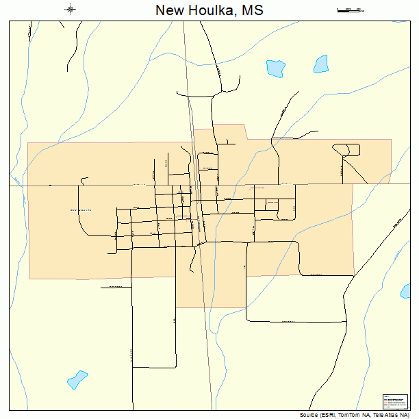 New Houlka, MS street map