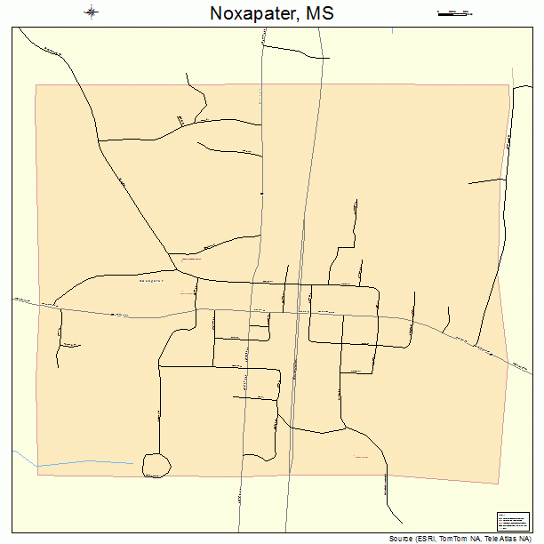 Noxapater, MS street map