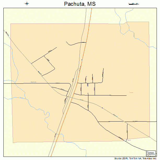 Pachuta, MS street map