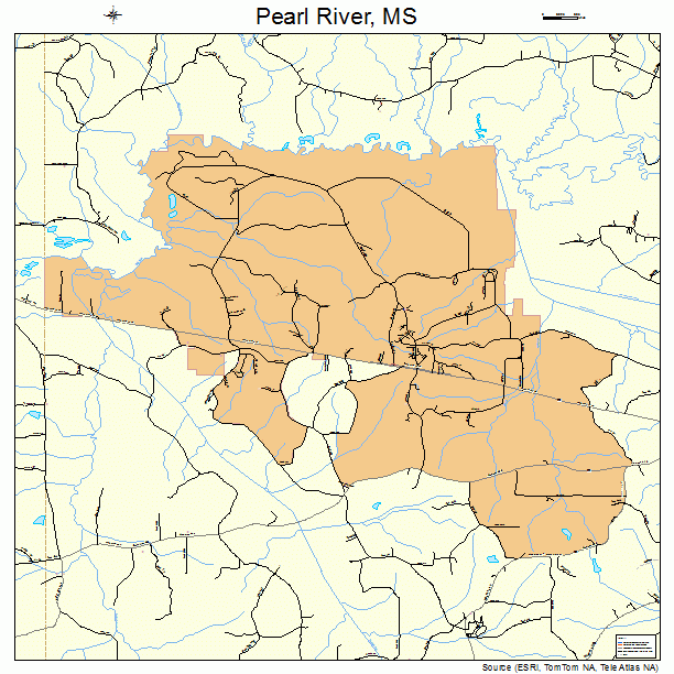 Pearl River, MS street map