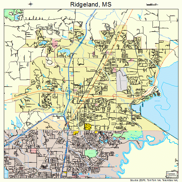 Ridgeland, MS street map