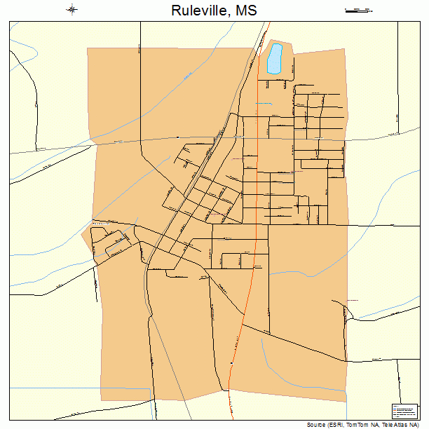 Ruleville, MS street map