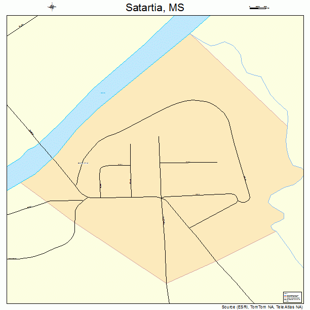 Satartia, MS street map