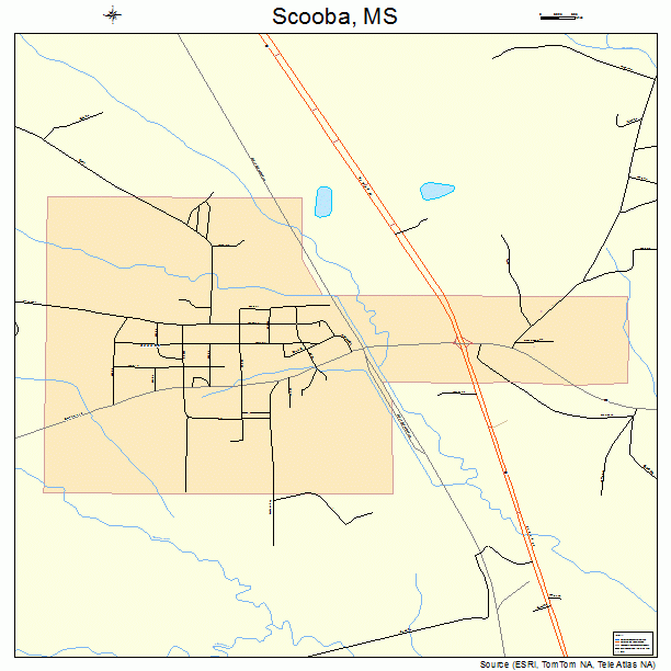 Scooba, MS street map