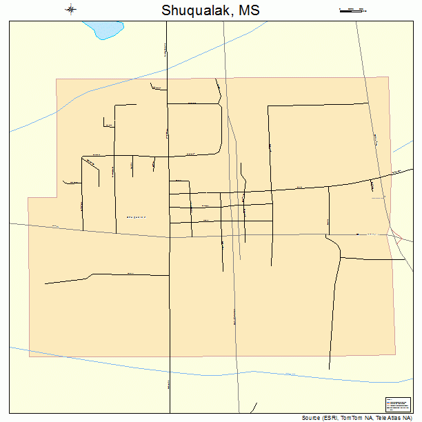 Shuqualak, MS street map