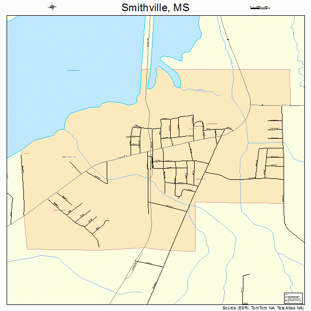 Smithville, MS street map