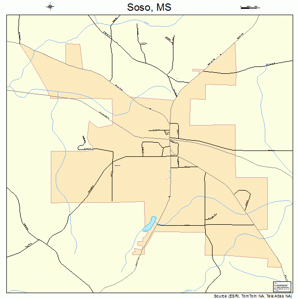 Soso, MS street map