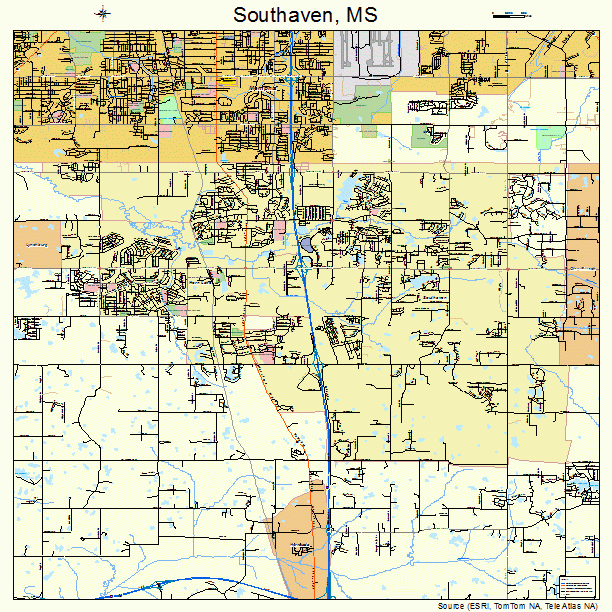 Southaven, MS street map