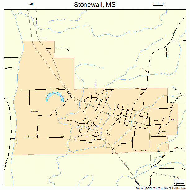 Stonewall, MS street map