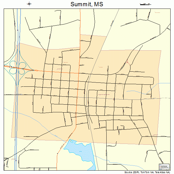 Summit, MS street map