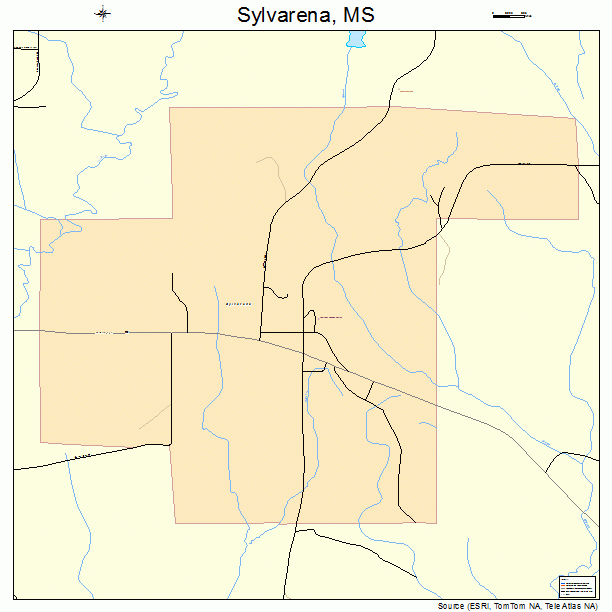 Sylvarena, MS street map