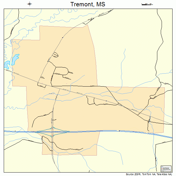 Tremont, MS street map