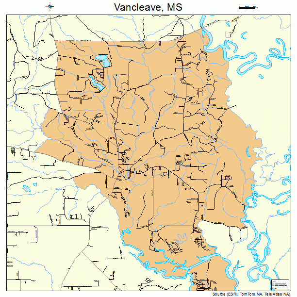Vancleave, MS street map