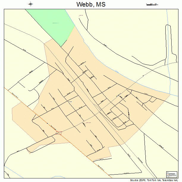 Webb, MS street map