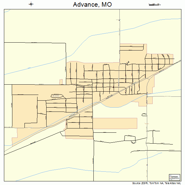 Advance, MO street map