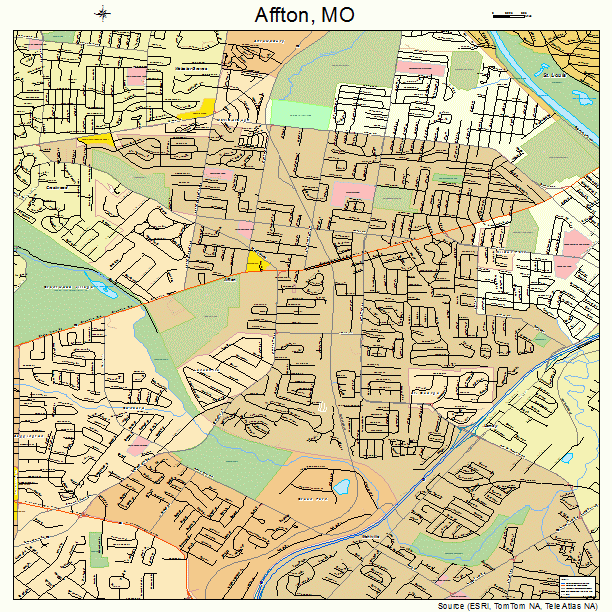 Affton, MO street map