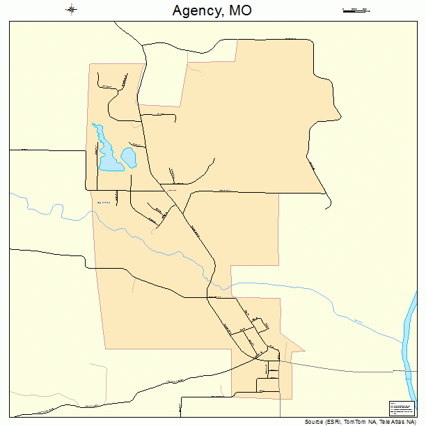 Agency, MO street map