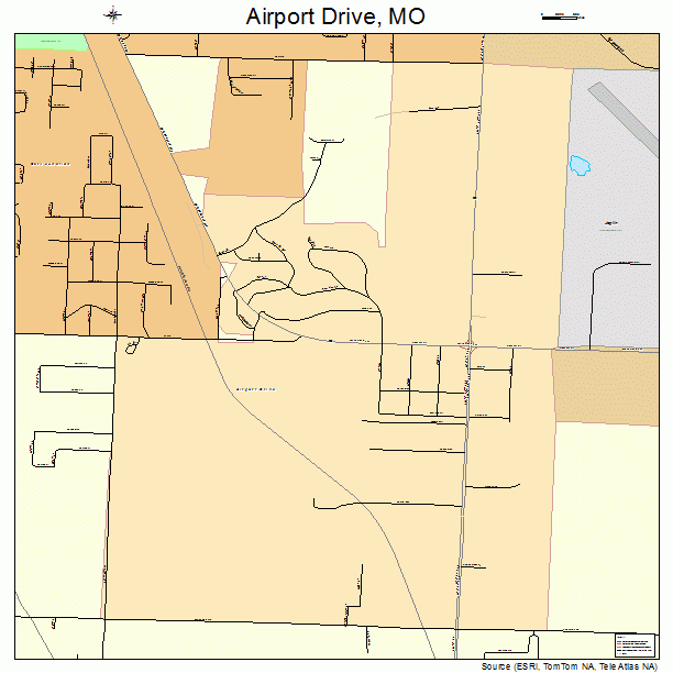 Airport Drive, MO street map