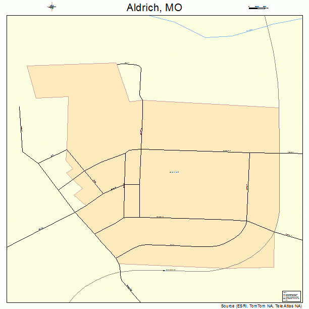 Aldrich, MO street map