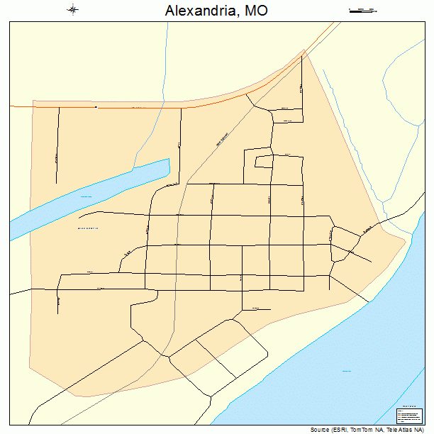 Alexandria, MO street map