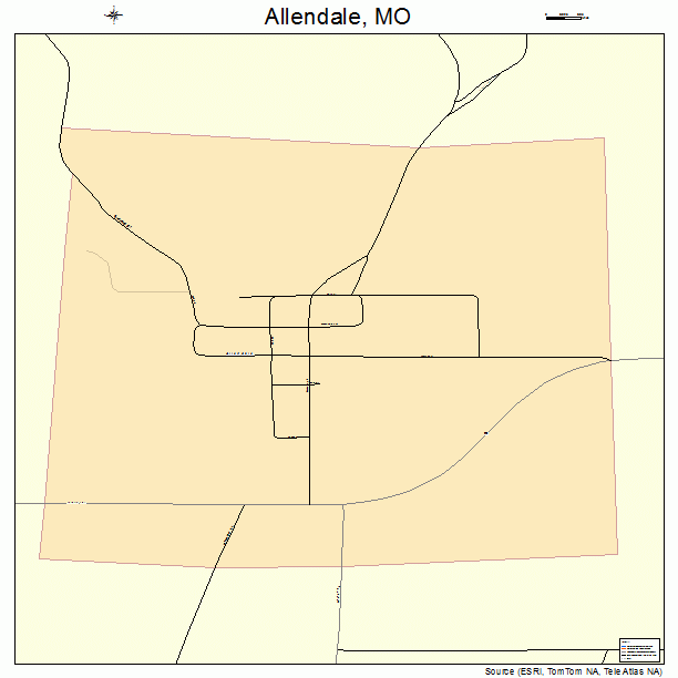 Allendale, MO street map