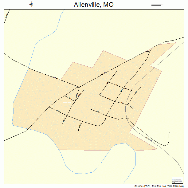 Allenville, MO street map