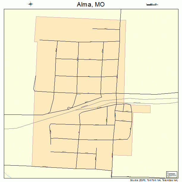 Alma, MO street map