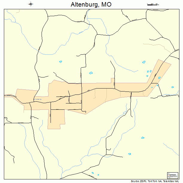 Altenburg, MO street map