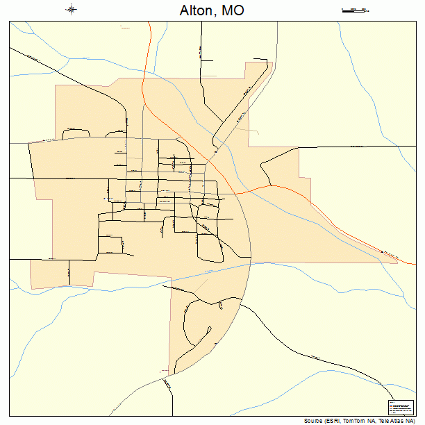 Alton, MO street map