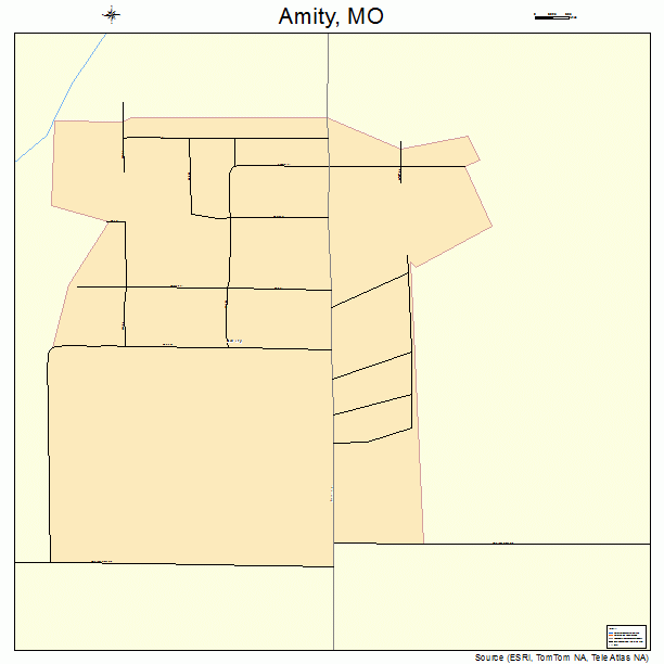 Amity, MO street map
