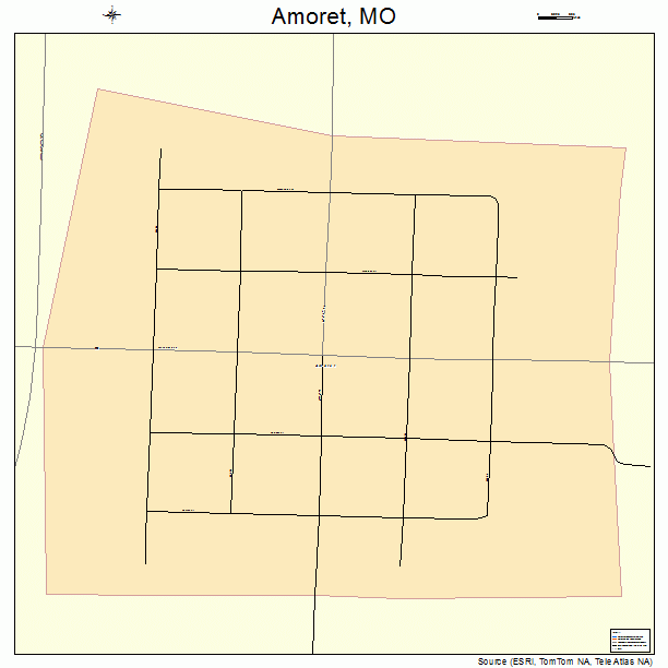 Amoret, MO street map