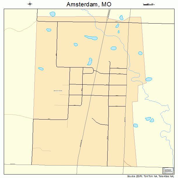 Amsterdam, MO street map