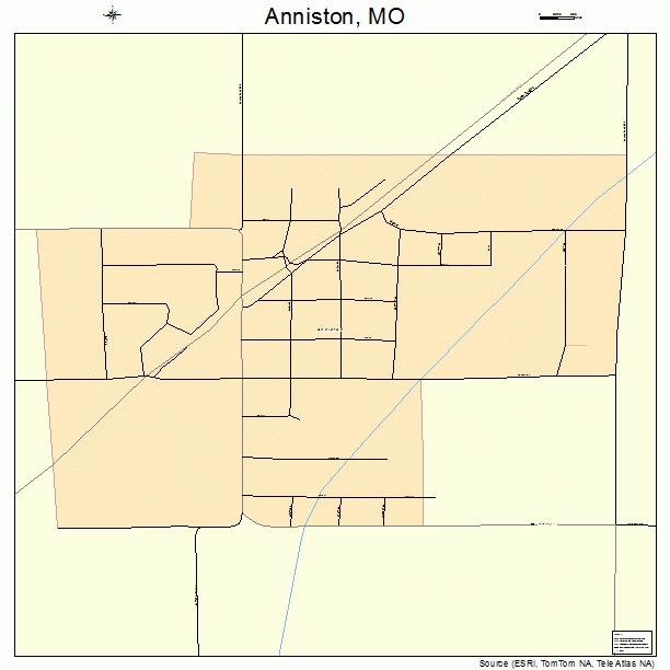 Anniston, MO street map