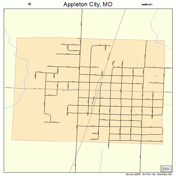 Appleton City, MO street map