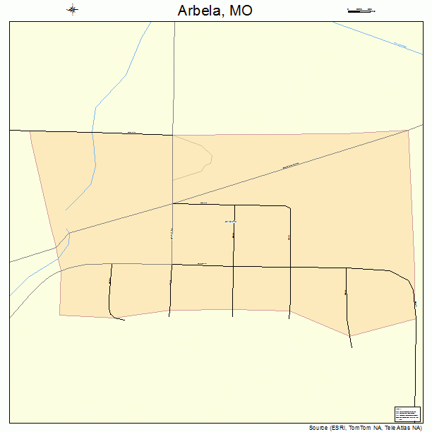 Arbela, MO street map