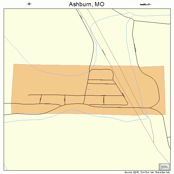 Ashburn, MO street map