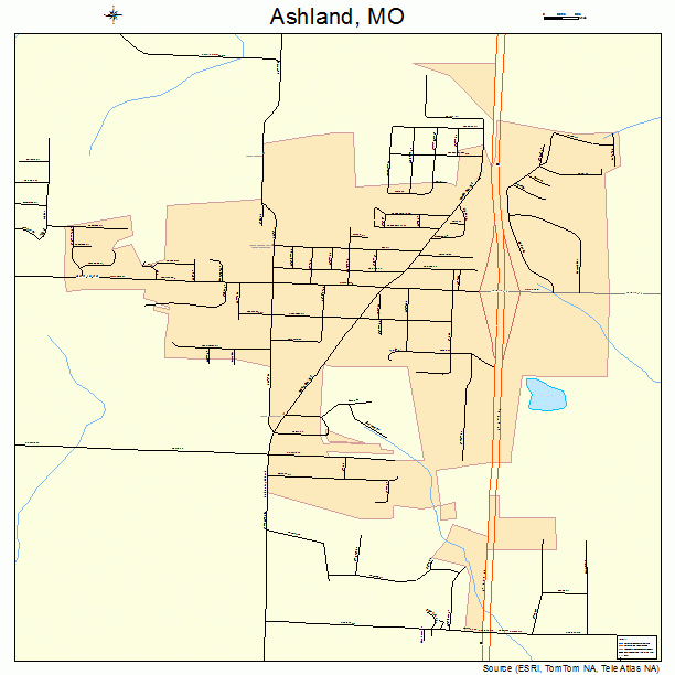 Ashland, MO street map