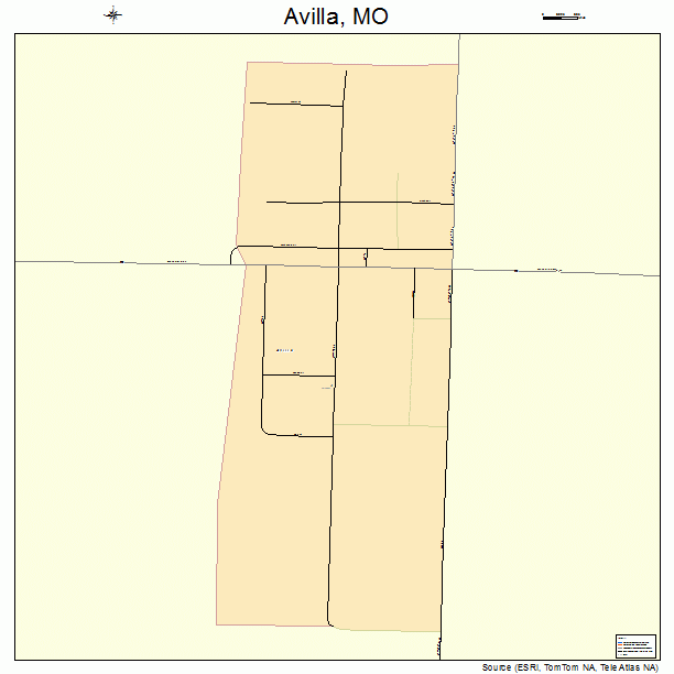 Avilla, MO street map