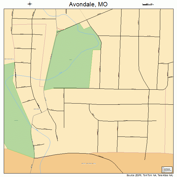 Avondale, MO street map