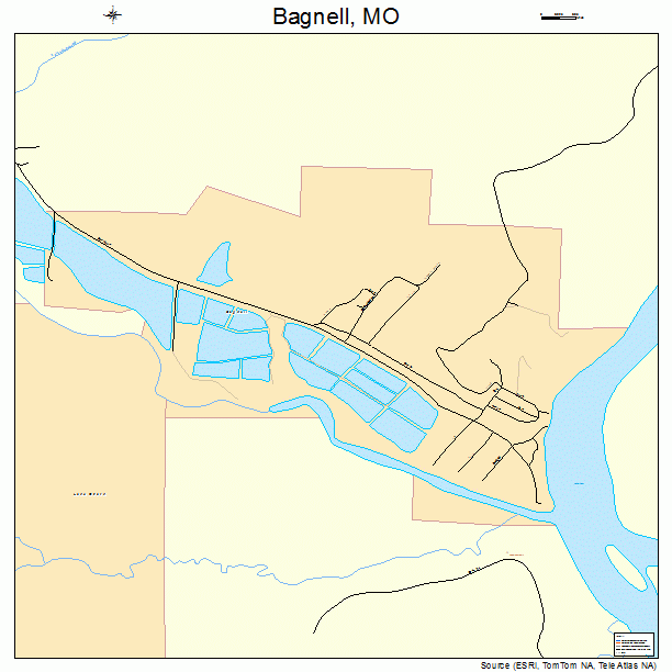 Bagnell, MO street map