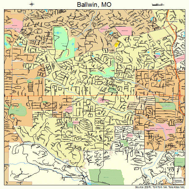 Ballwin, MO street map