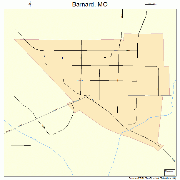 Barnard, MO street map