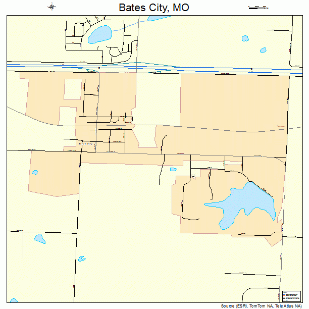 Bates City, MO street map