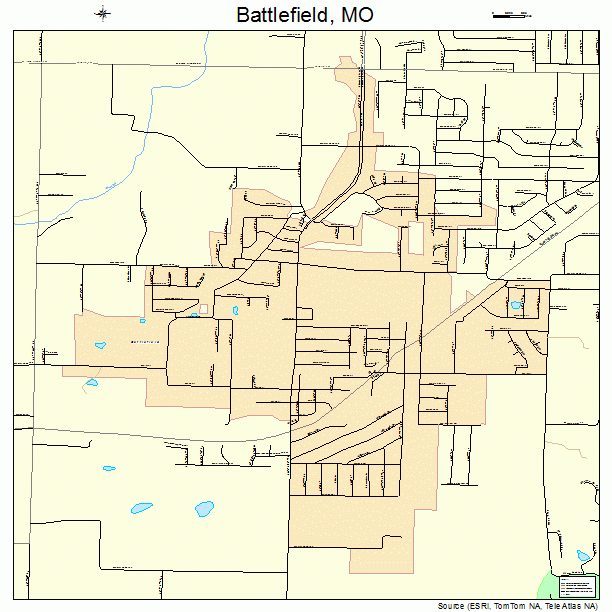 Battlefield, MO street map