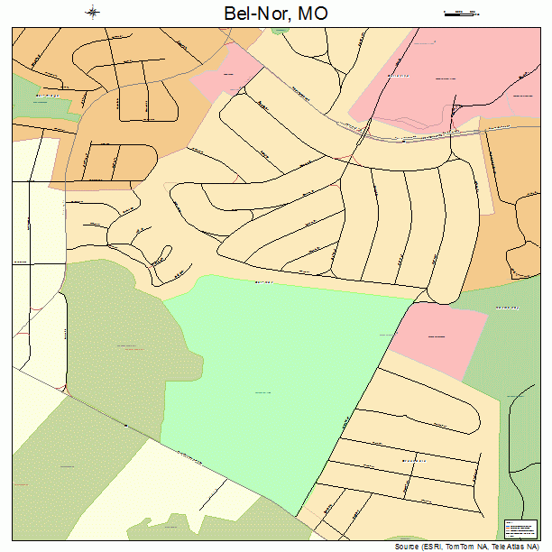 Bel-Nor, MO street map