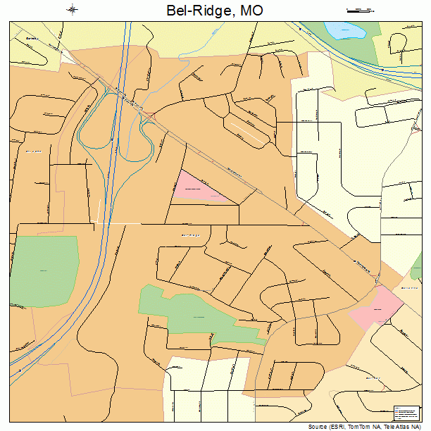 Bel-Ridge, MO street map
