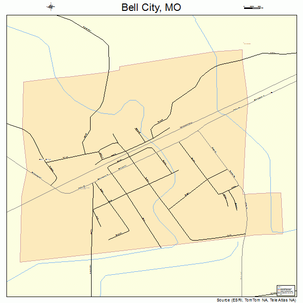 Bell City, MO street map
