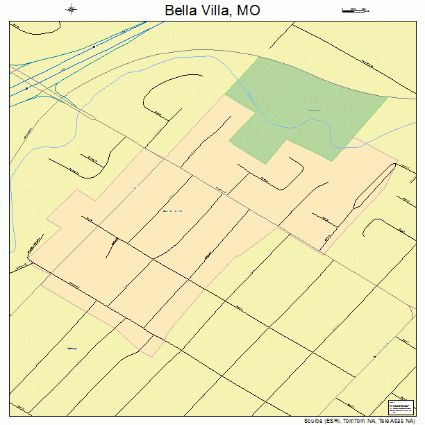 Bella Villa, MO street map