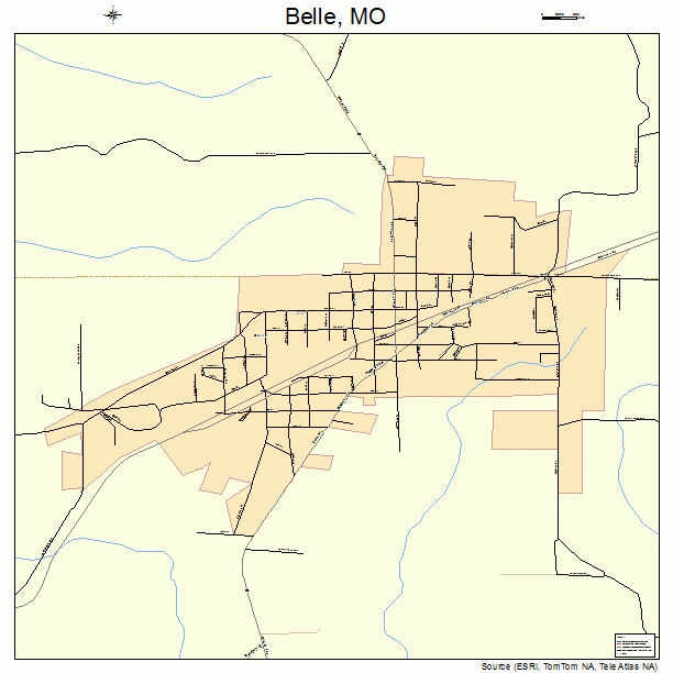 Belle, MO street map